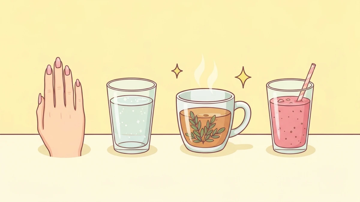 爪に良い飲み物って？内側からケアする方法