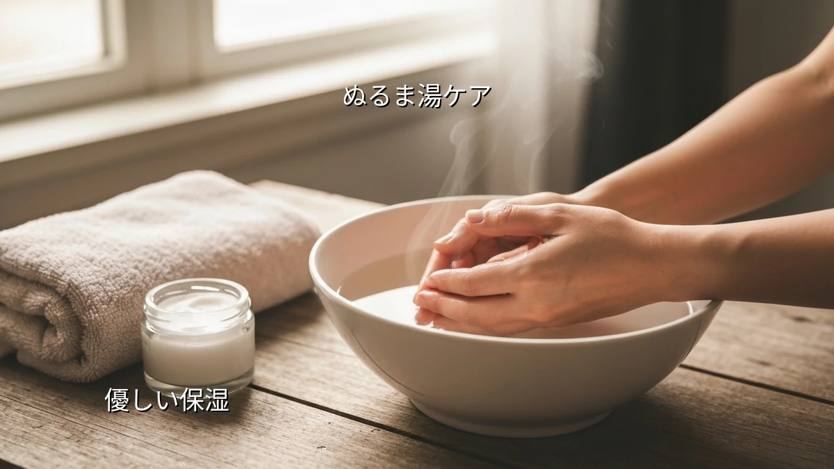 70代の乾燥しやすい爪に！自宅で無理なく続く優しい「ぬるま湯」ネイルケア