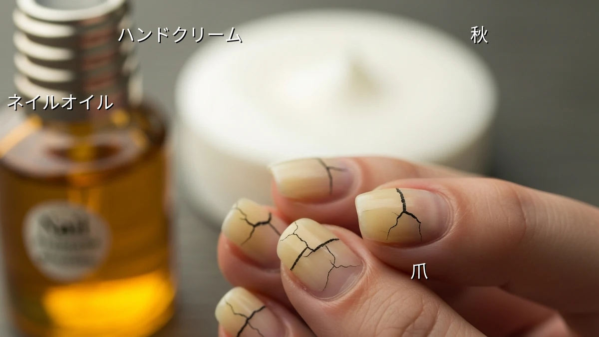 秋のネイルケア、乾燥で爪がカサカサ?原因と対策