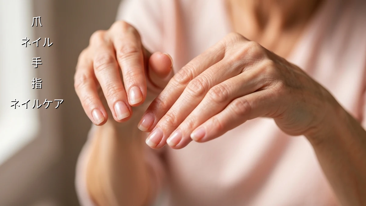 60代向けネイルケア：爪の縦ジワを隠すには？