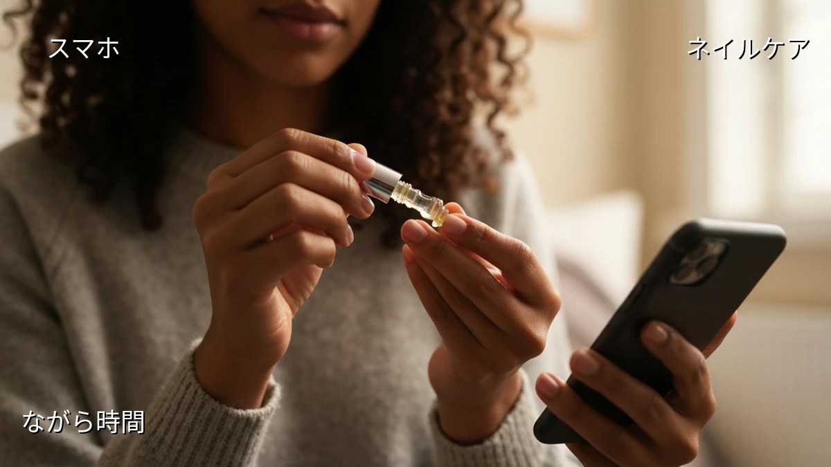 スマホ時間が美爪チャンス！忙しい人のためのながらネイルケア